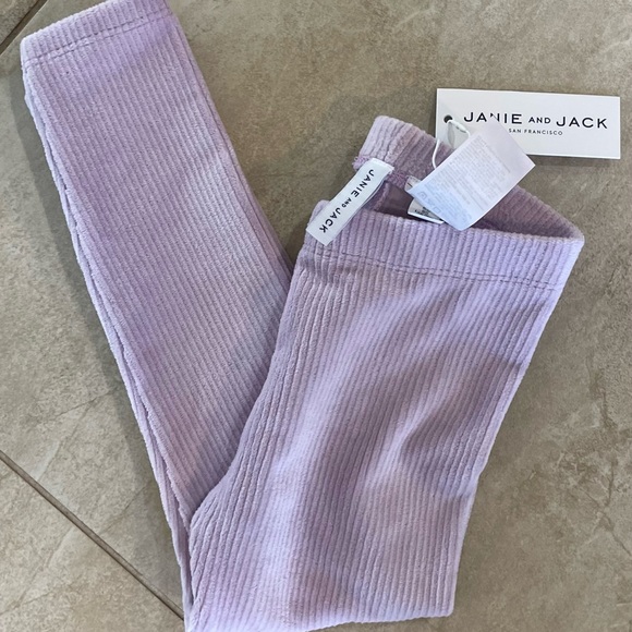 JANIE AND JACK CORDUROY LAVENDER FROST LEGGING - Picture 5 of 8
